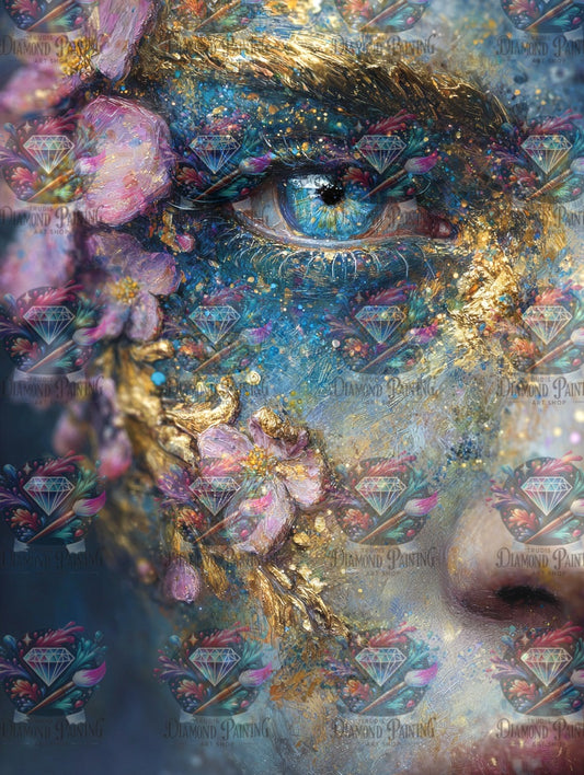 Diamond Painting Das Geheimnis unter den Blütenfäden von Sandrietta_ai