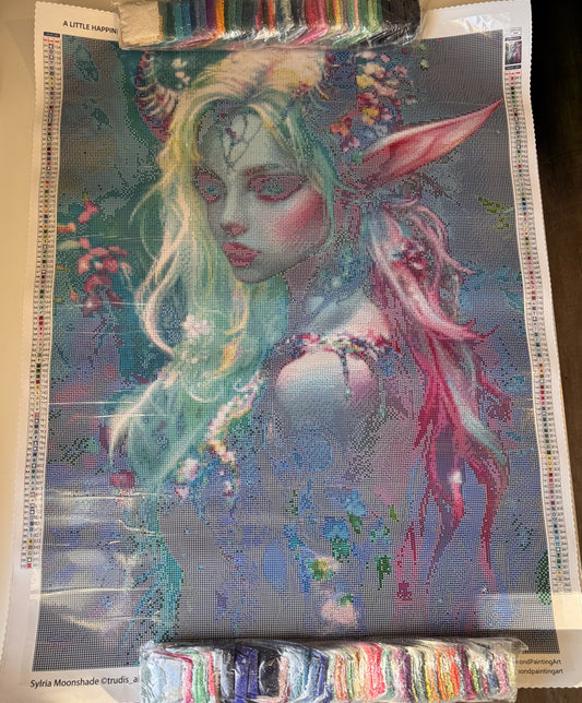 Diamond Painting Sylria Moonshade von Trudis_ai_art mit 200 Farben