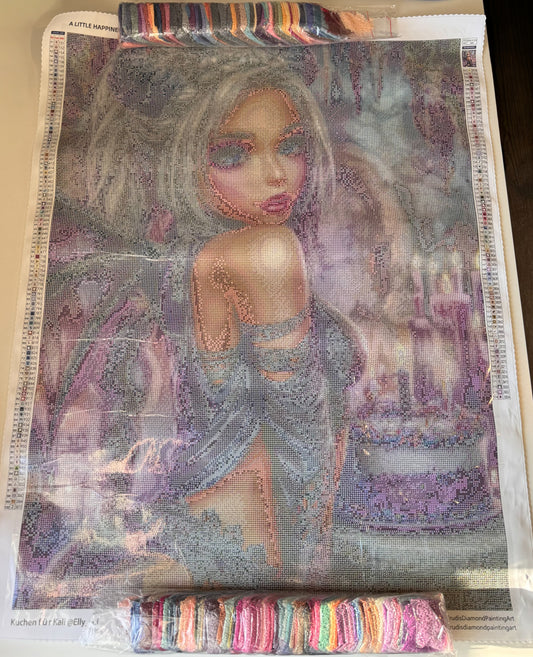 Diamond Painting Kuchen für Kali von Elly_A.I mit 174 Farben (inkl. Sondersteine)