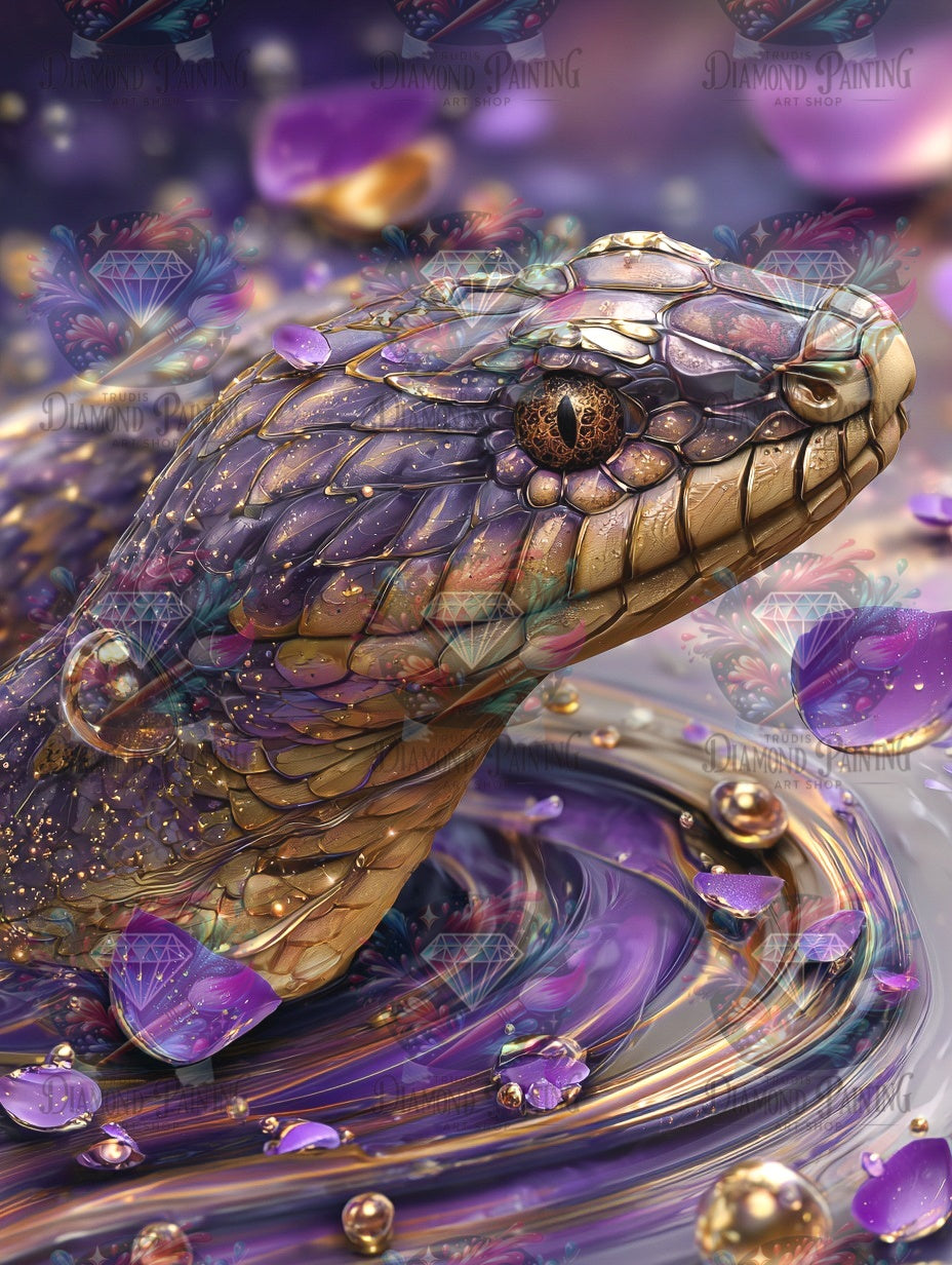 Diamond Painting Im Strudel des Purpurs von Sandrietta_ai