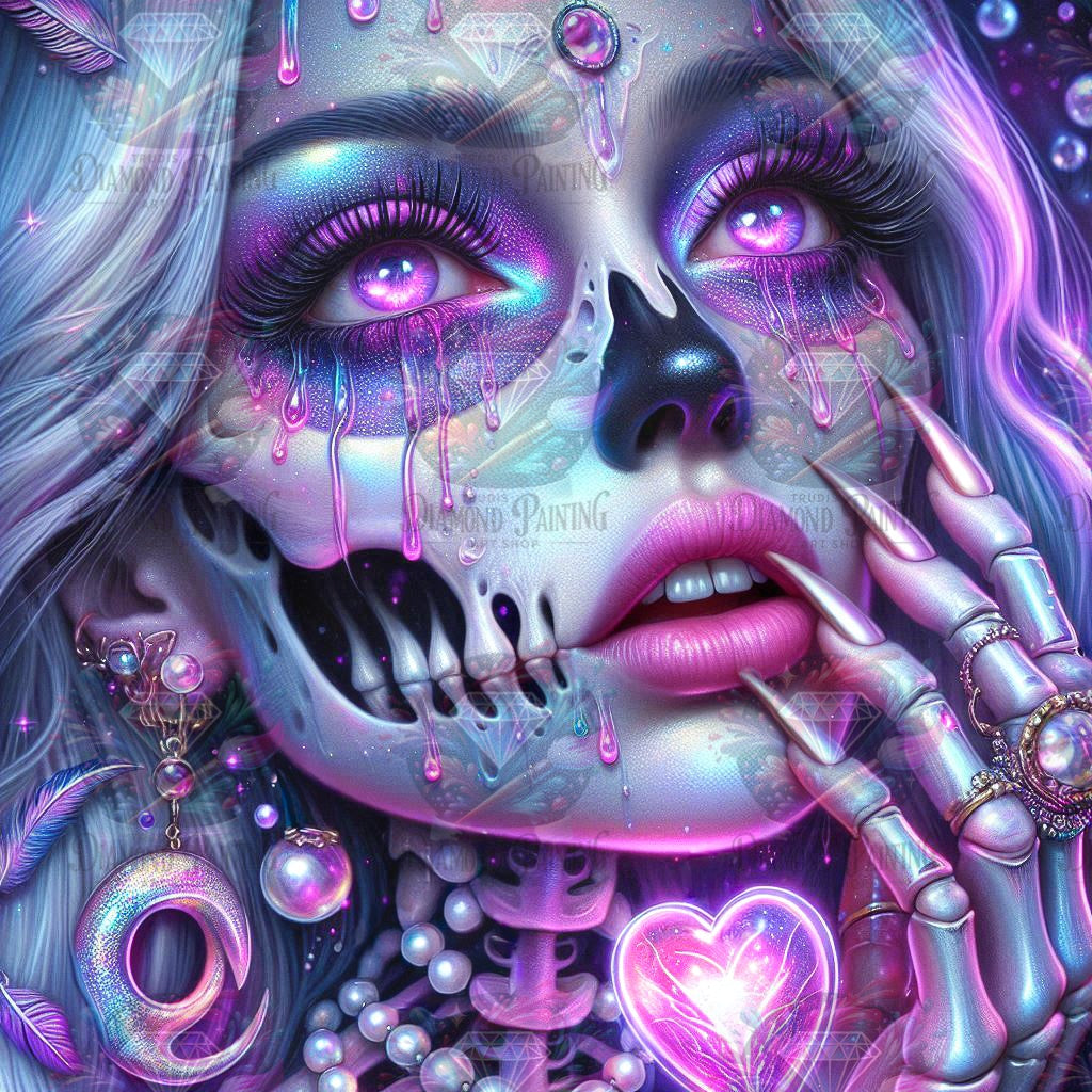 Diamond Painting Neon Tears von Sandrietta_ai