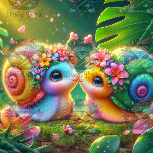 Diamond Painting Zwei Seelen, eine Spur von Sandrietta_ai