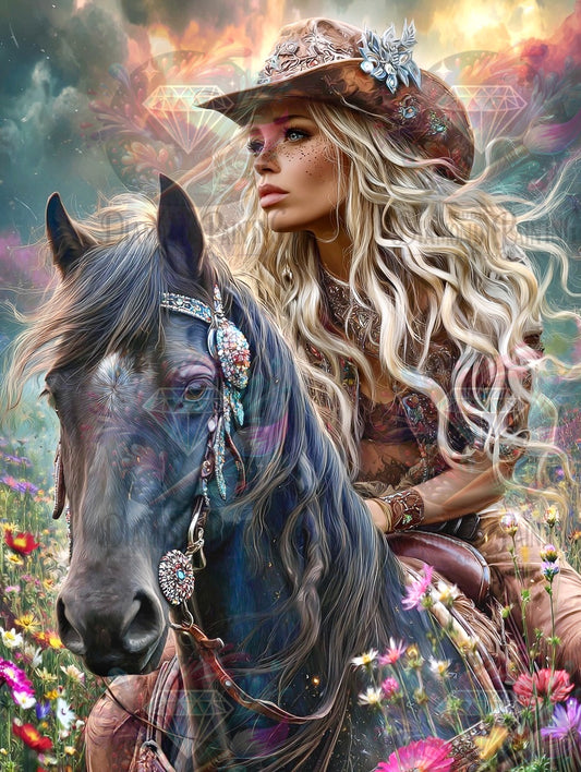 Diamond Painting Wächterin der Wildblumen ©sandrietta_ai