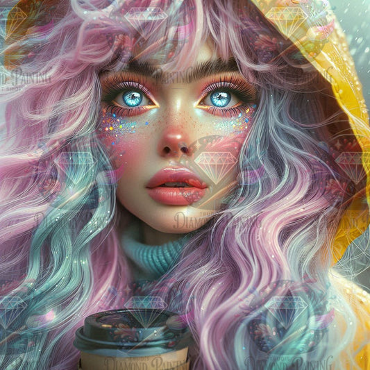 Diamond Painting Morgenmagie im Regen ©Lexxy Ai