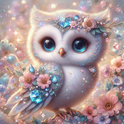 Diamond Painting Owl's Floral Heaven ©Lexxy Ai
