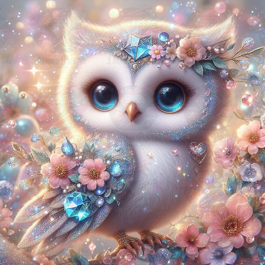 Owl's Floral Heaven ©Lexxy Ai