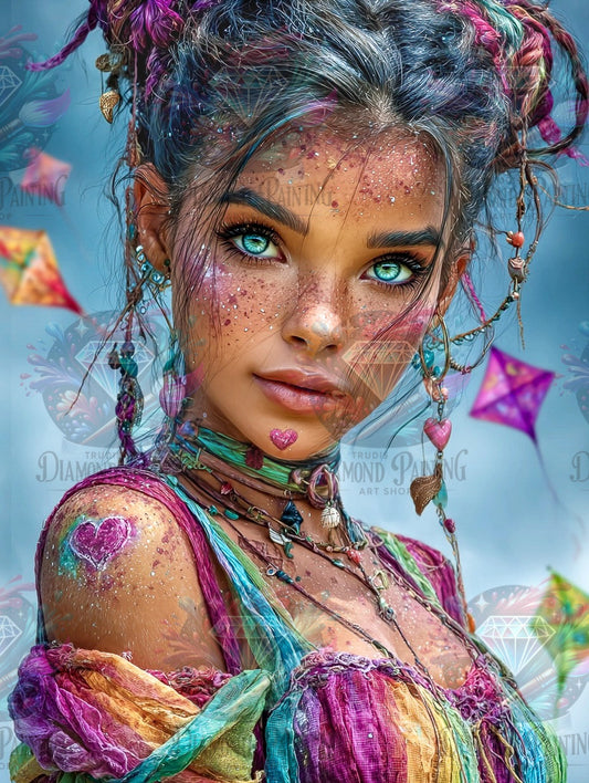 Diamond Painting Luftig.Bunt.Magisch. von ©sandrietta_ai