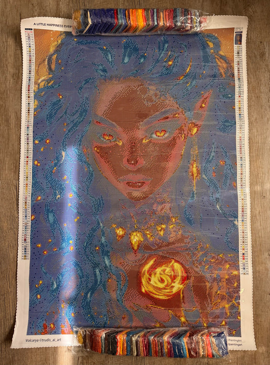 Diamond Painting Volcarya von Trudis_ai_art 200 Farben (inkl. Sondersteine)
