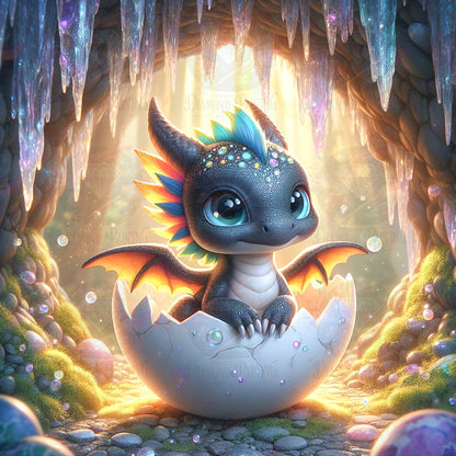Diamond Painting Cave Cradle ©Lexxy Ai