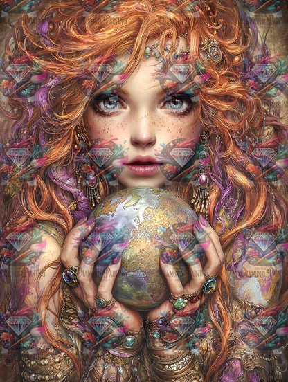 Diamond Painting Hüterin der kleinen Erde von Sandrietta_ai