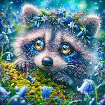 Diamond Painting Sanftpfote im Blumenlicht von Sandrietta_ai