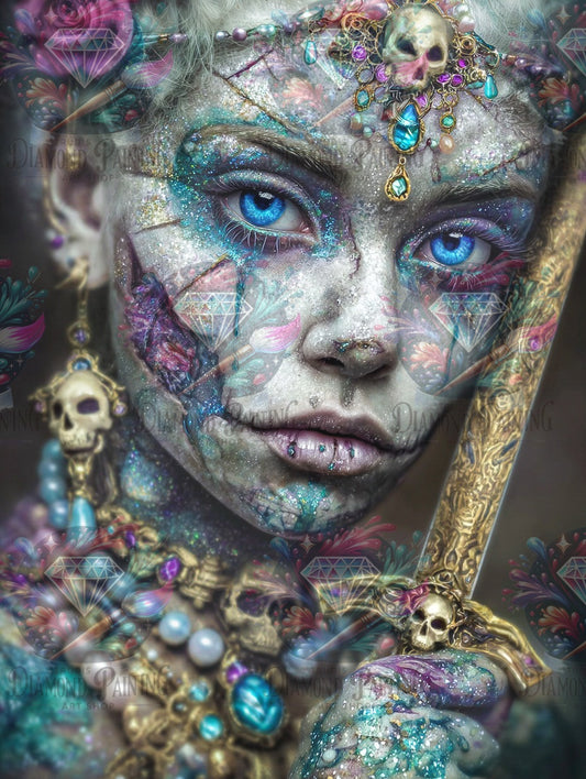 Diamond Painting Skull & Stardust ©sandrietta_ai