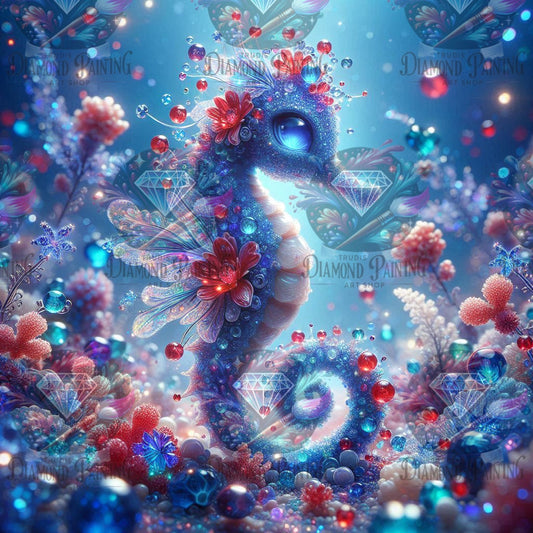 Diamond Painting Glitzerwirbel im Ozean ©Lexxy Ai