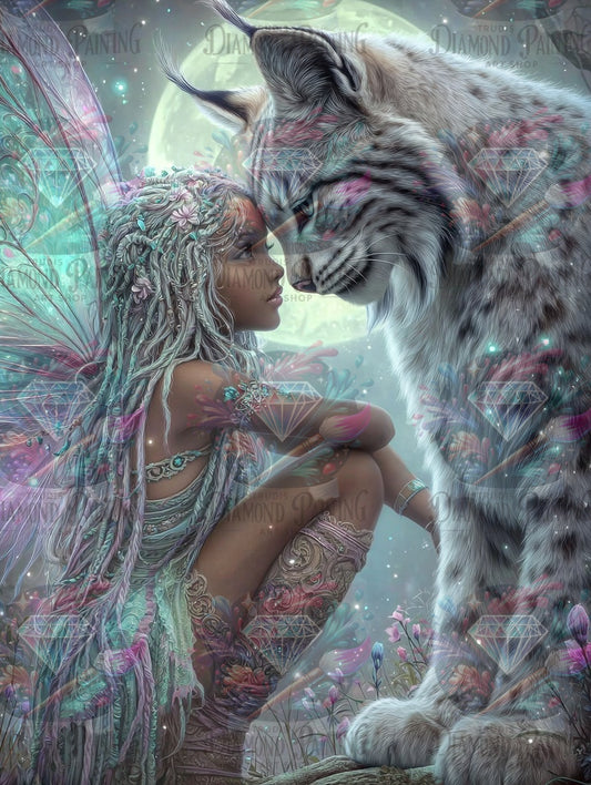 Diamond Painting Mondbund ©sandrietta_ai