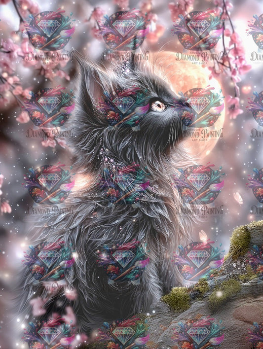 Diamond Painting Hüterin der Kirschschatten von Sandrietta_ai