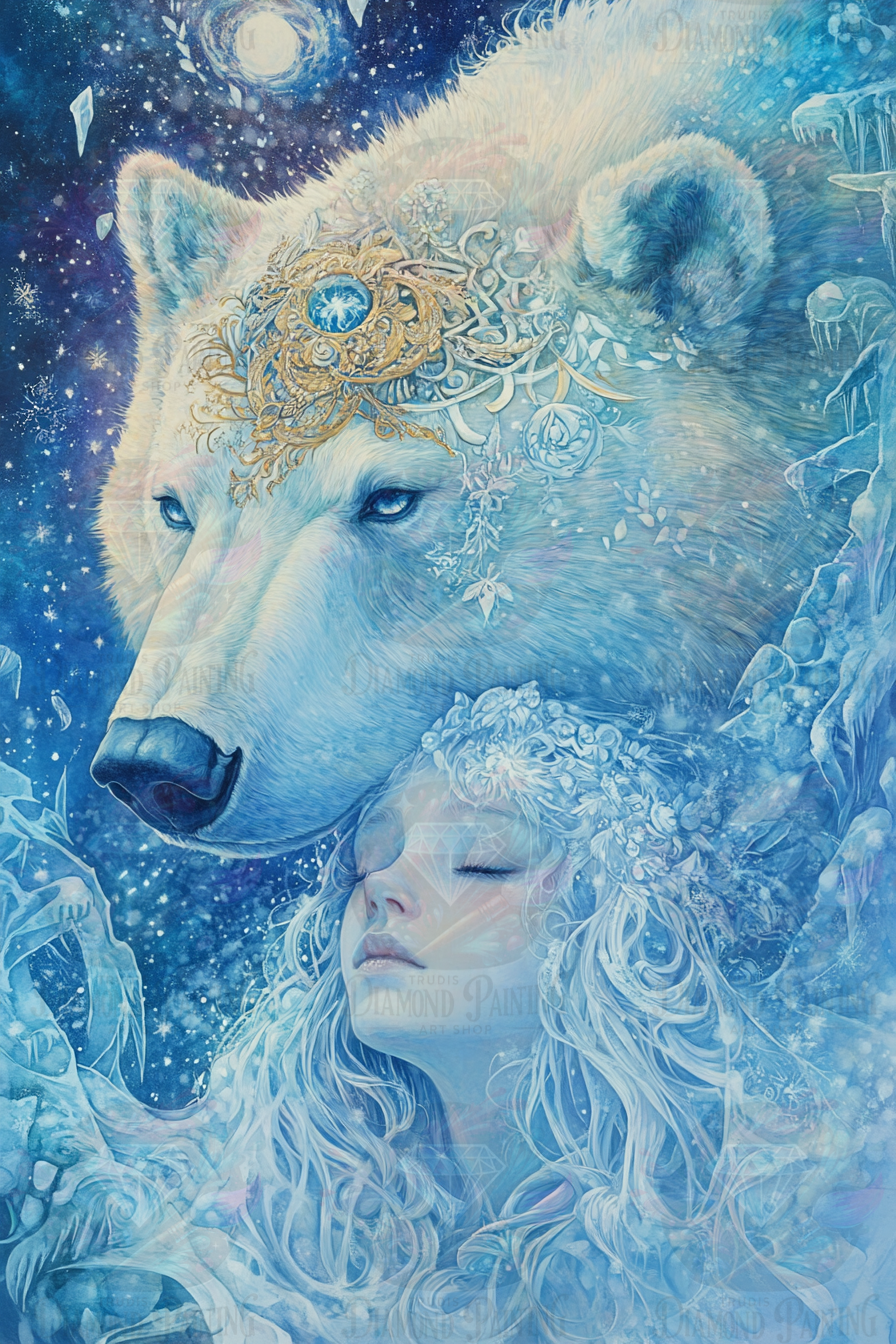 Ice Queen With The Bear ©sakura.cherry.ai