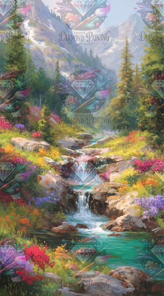 Diamond Painting Im Einklang mit der Natur von Salzkatze.ai
