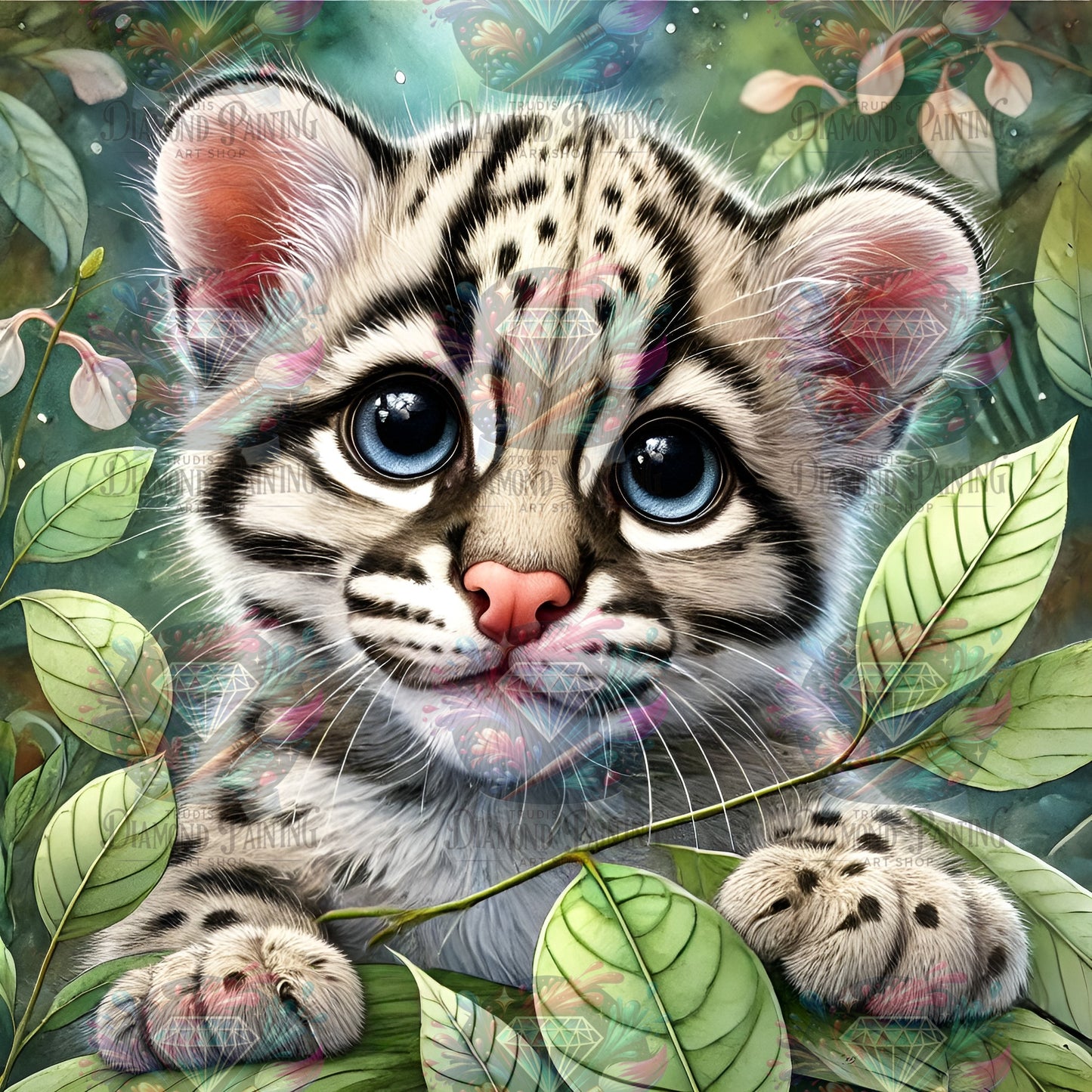 Diamond Painting Jungle Whiskers von MoozyJo.ai