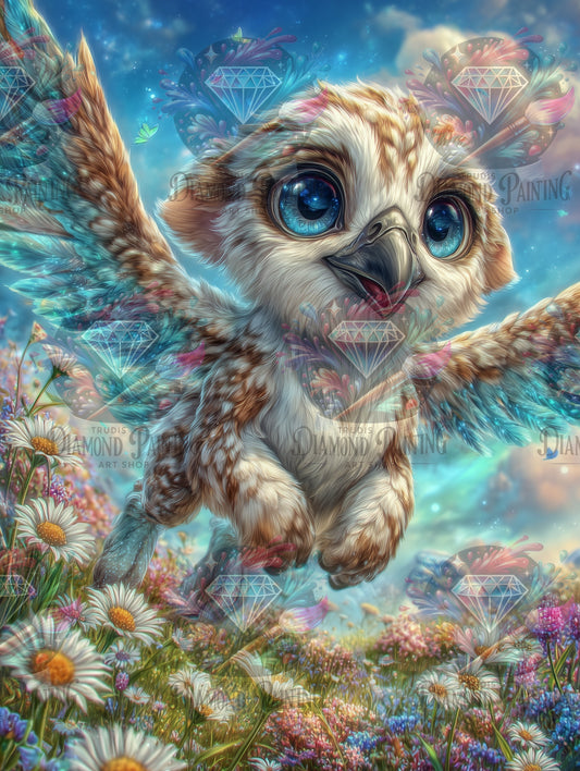 Diamond Painting Kleiner Wächter im Blütenmeer ©salzkatze.ai