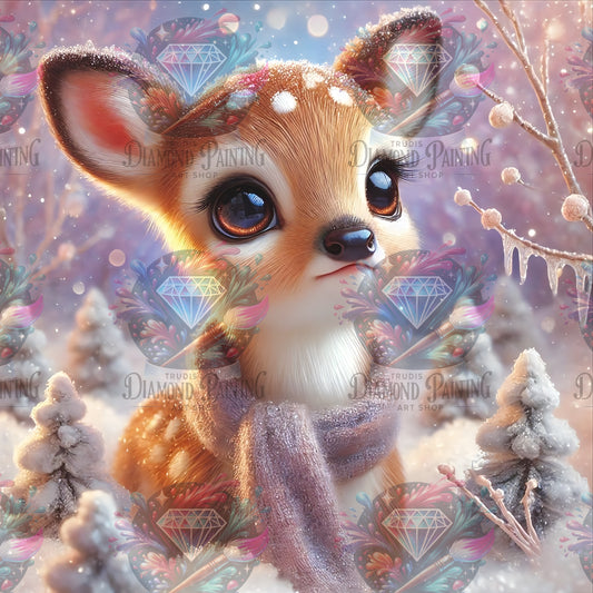Diamond Painting Kleines Winterherz von Traumpixxel