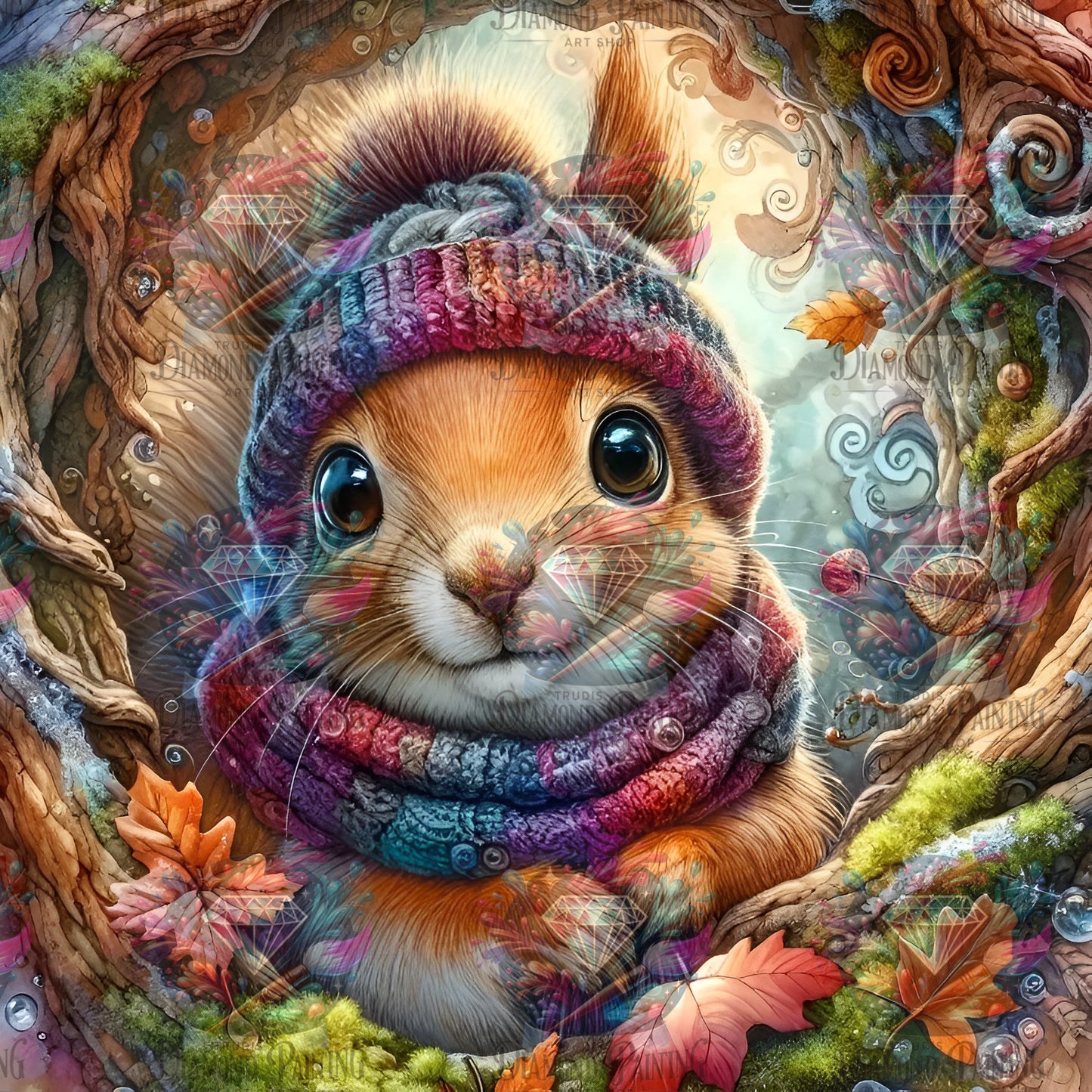 Diamond Painting Knit & Nuts von MoozyJo.ai