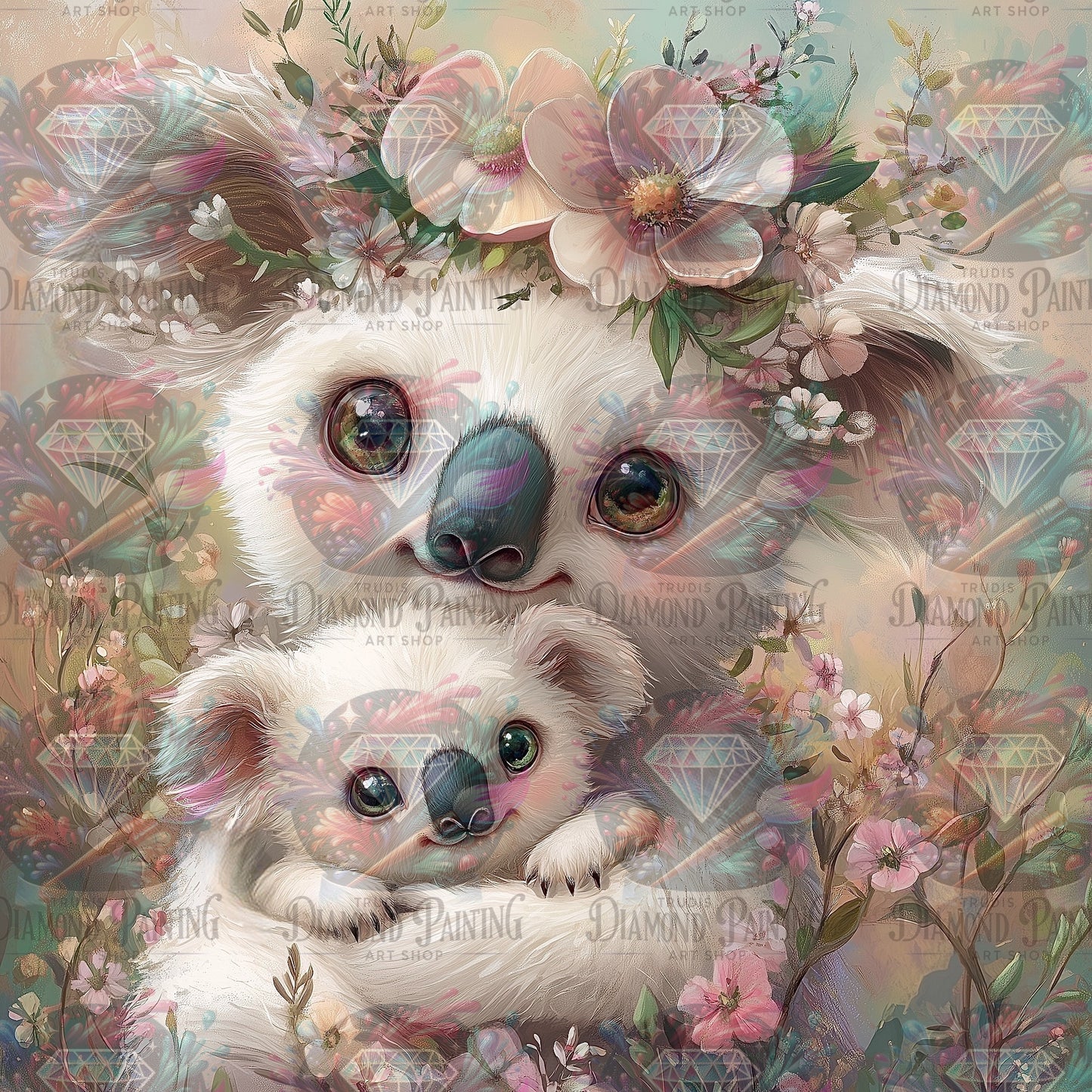 Diamond Painting Koala's Gentle Embrace ©traumpixxel