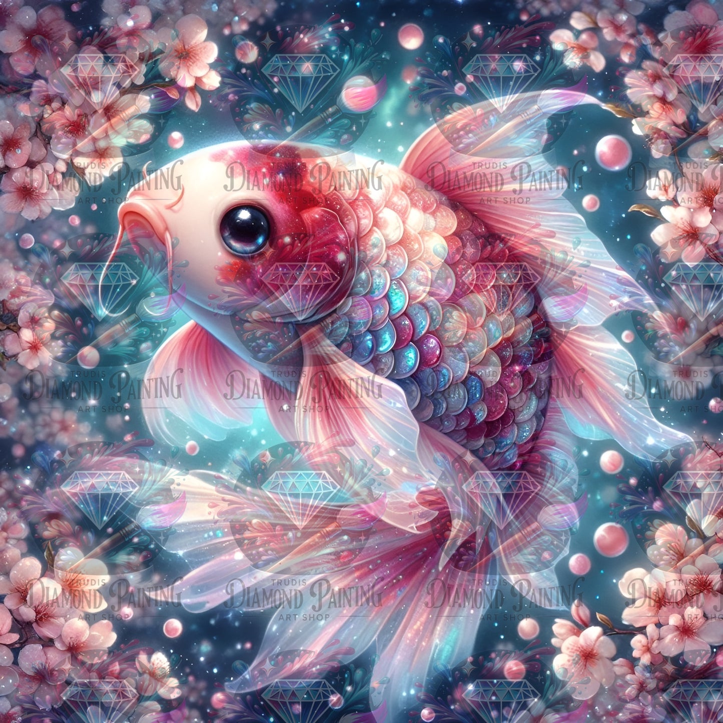 Diamond Painting Koi Serenade ©MoozyJo.ai