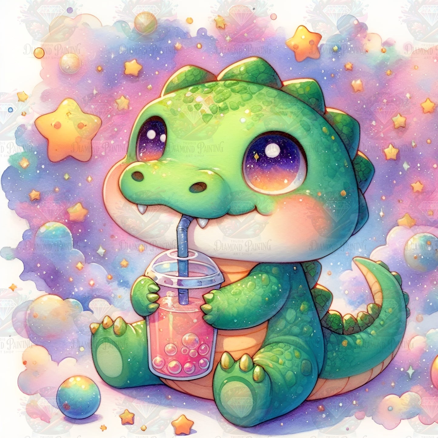 Bubble Tea Buddies - Kroko ©salzkatze.ai