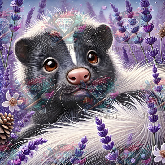 Diamond Painting Lavender Bandit ©MoozyJo.ai