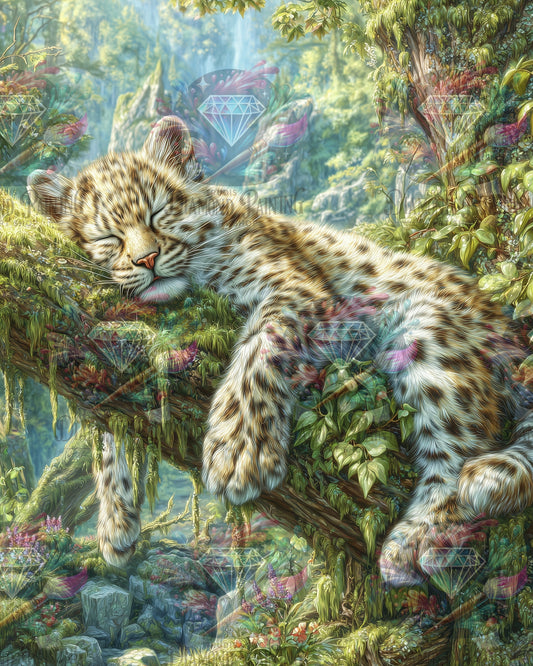 Diamond Painting Leise ruht der kleine Jäger ©salzkatze.ai