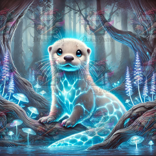 Diamond Painting Luminous Tides von MoozyJo.ai