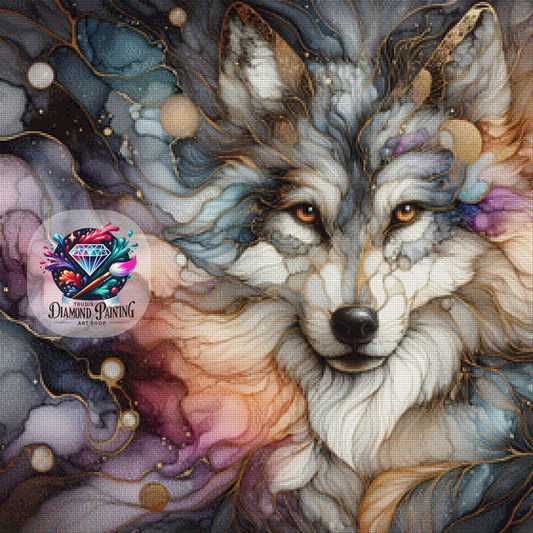 Diamond Painting Marbled Howl ©MoozyJo.ai - 70x70cm mit 195 Farben