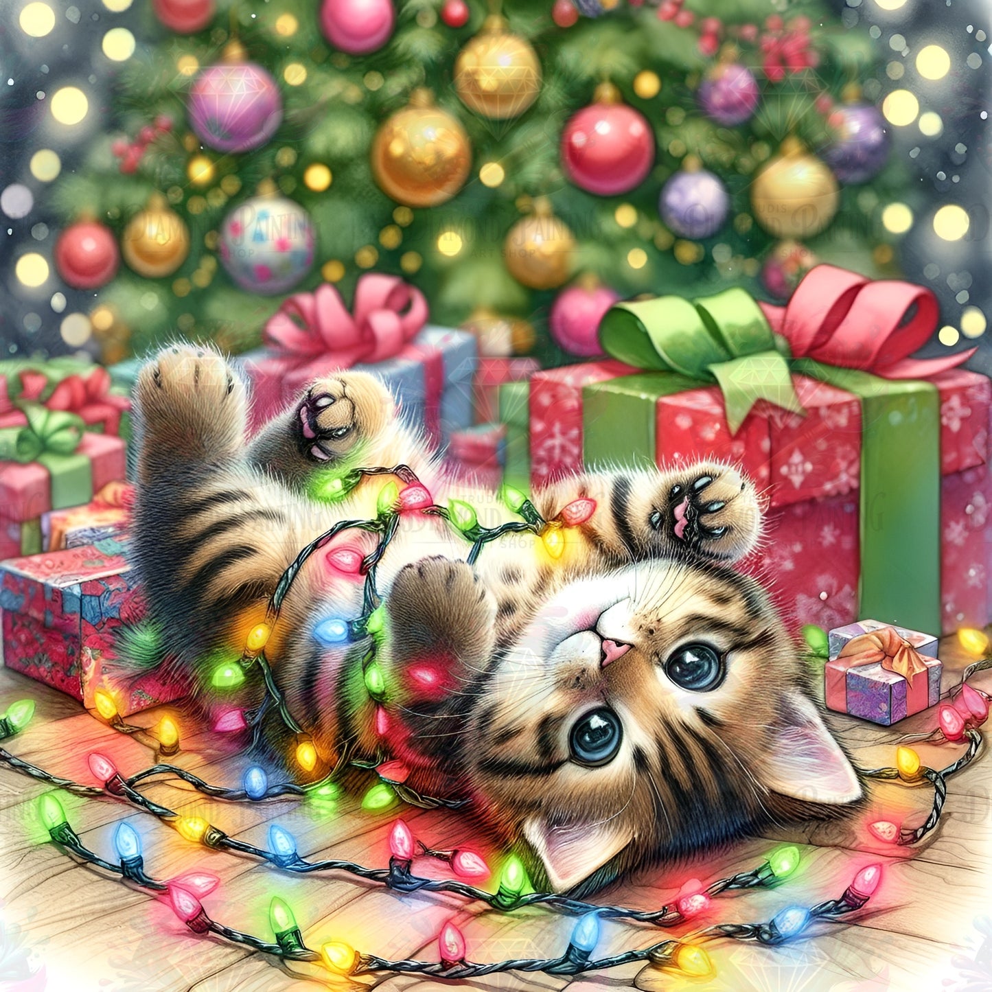 Meowy Christmas, Hoomans! ©salzkatze.ai