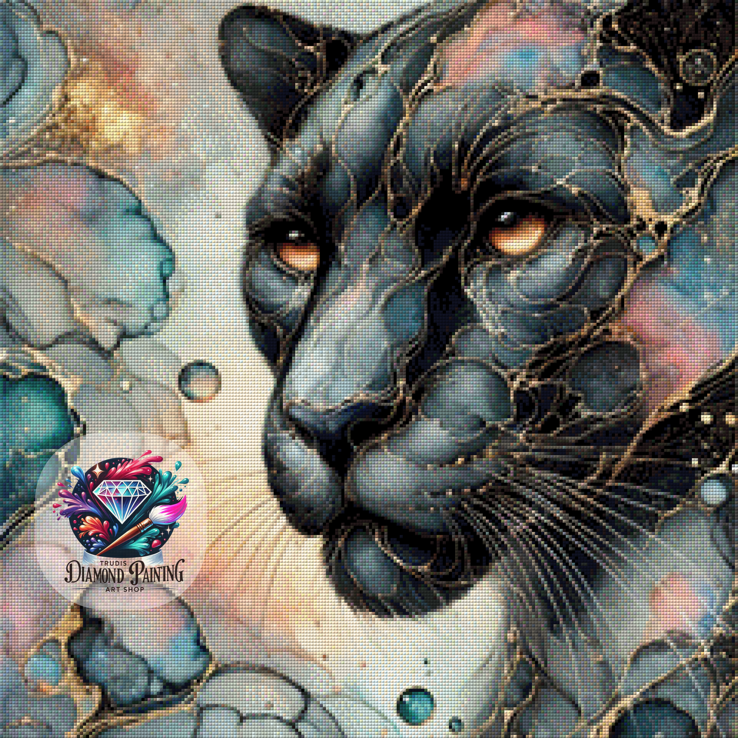 Diamond Painting Mystique Dark ©MoozyJo.ai - 60x60cm mit 190 Farben