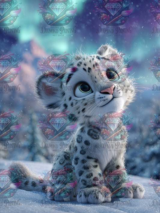 Diamond Painting Nordlichtzauber von Salzkatze.ai