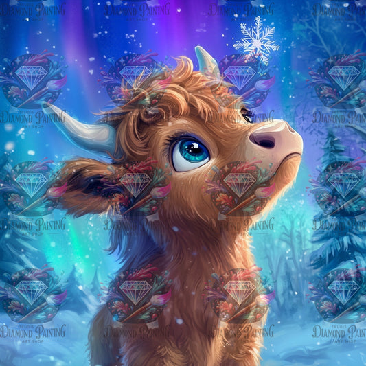 Diamond Painting Nothern Moo-lights von Traumpixxel