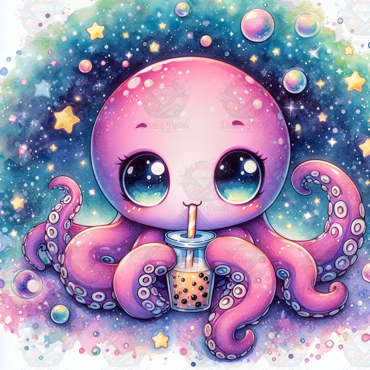 Bubble Tea Buddies - Octopus ©salzkatze.ai