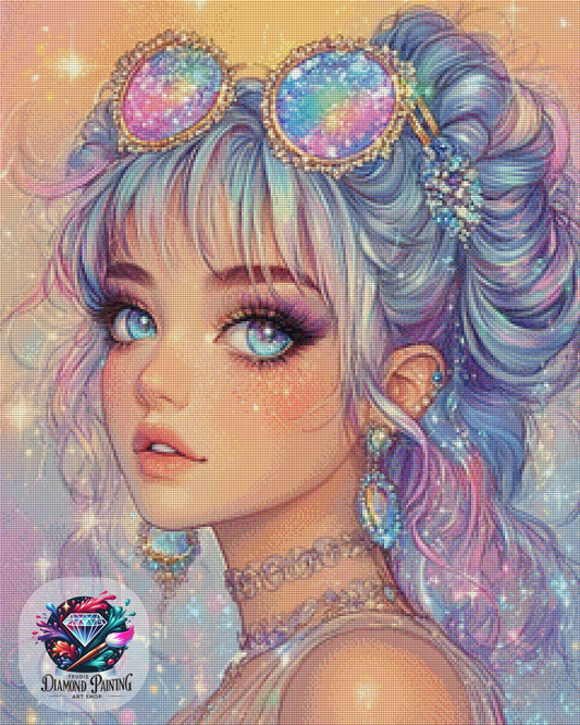 Diamond Painting Opalescent Vision ©shalajarias - 60x75cm mit 230 Farben