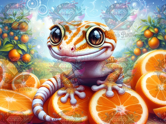 Diamond Painting Orange Tango von MoozyJo.ai