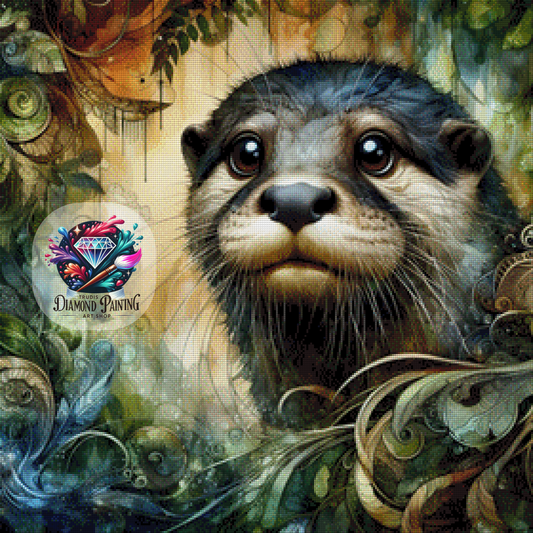 Diamond Painting Otterwoods ©MoozyJo.ai - 70x70cm mit 210 Farben
