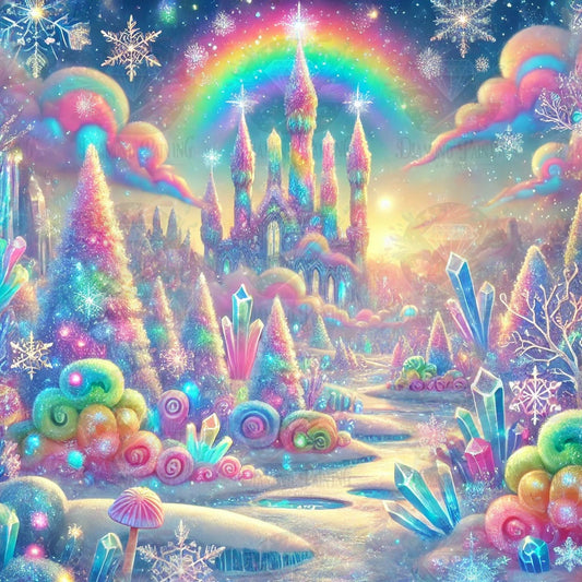 Pastel Peaks & Candy Streets ©finira_artist 80x80cm 200 Farben