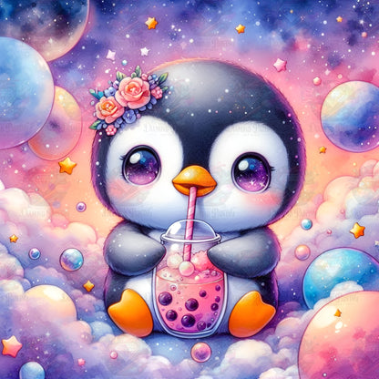 Bubble Tea Buddies - Pingu ©salzkatze.ai