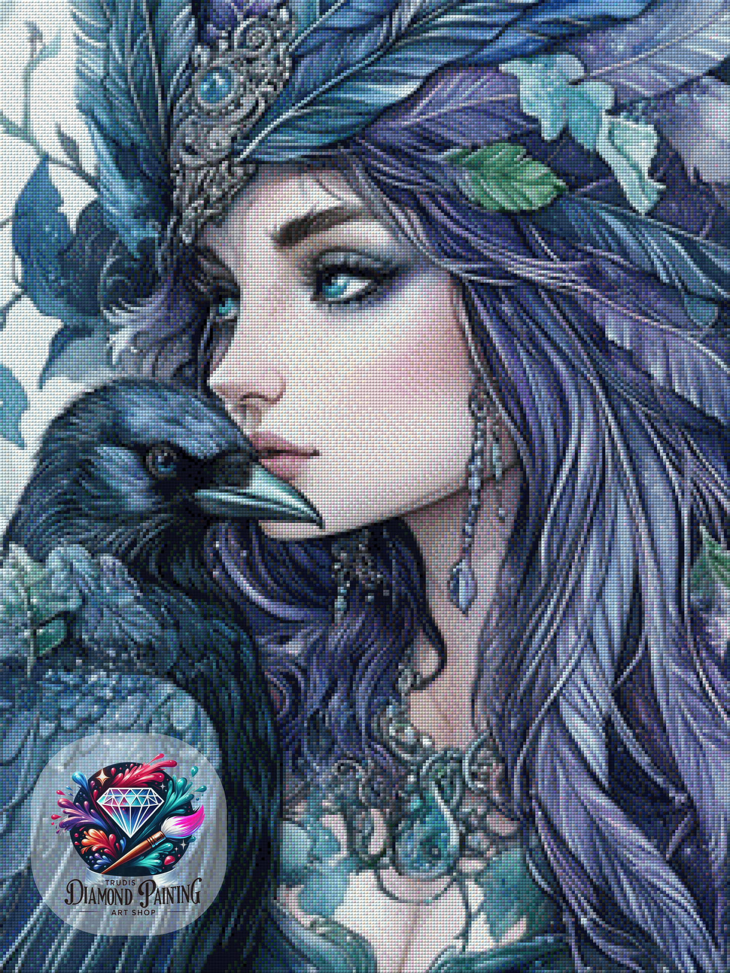 Diamond Painting Portal To The Lost Realm ©sakura.cherry.ai - 60x80cm mit 140 Farben