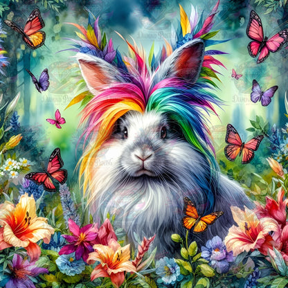 Rainbow Rabbit ©salzkatze.ai