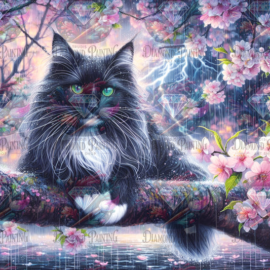 Diamond Painting Raining Thunderpaws ©MoozyJo.ai