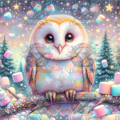 Full Fairy Dust Silver Diamond Painting Mallowmoon von MoozyJo.ai