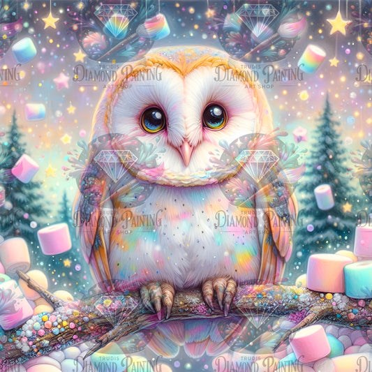 Full Fairy Dust Silver Diamond Painting Mallowmoon von MoozyJo.ai