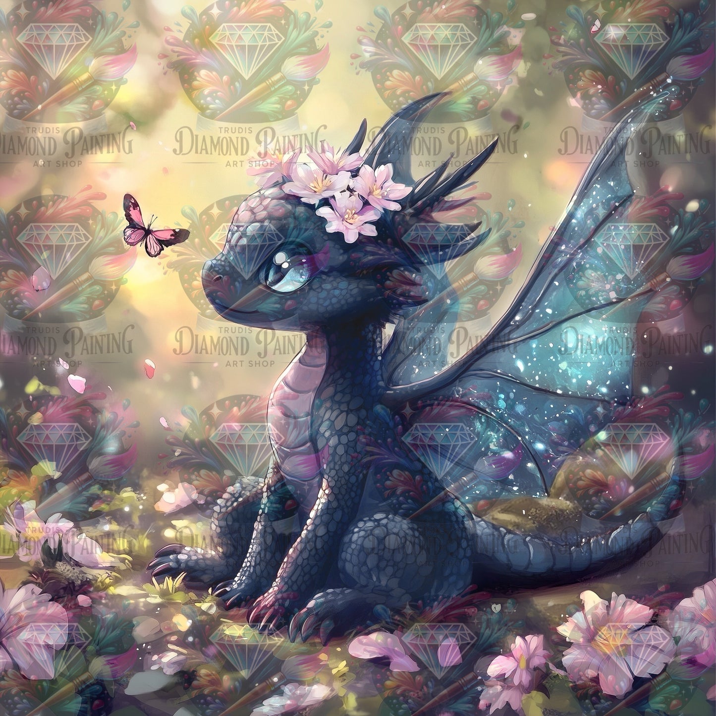 Diamond Painting Dragon's Petal Dream ©traumpixxel