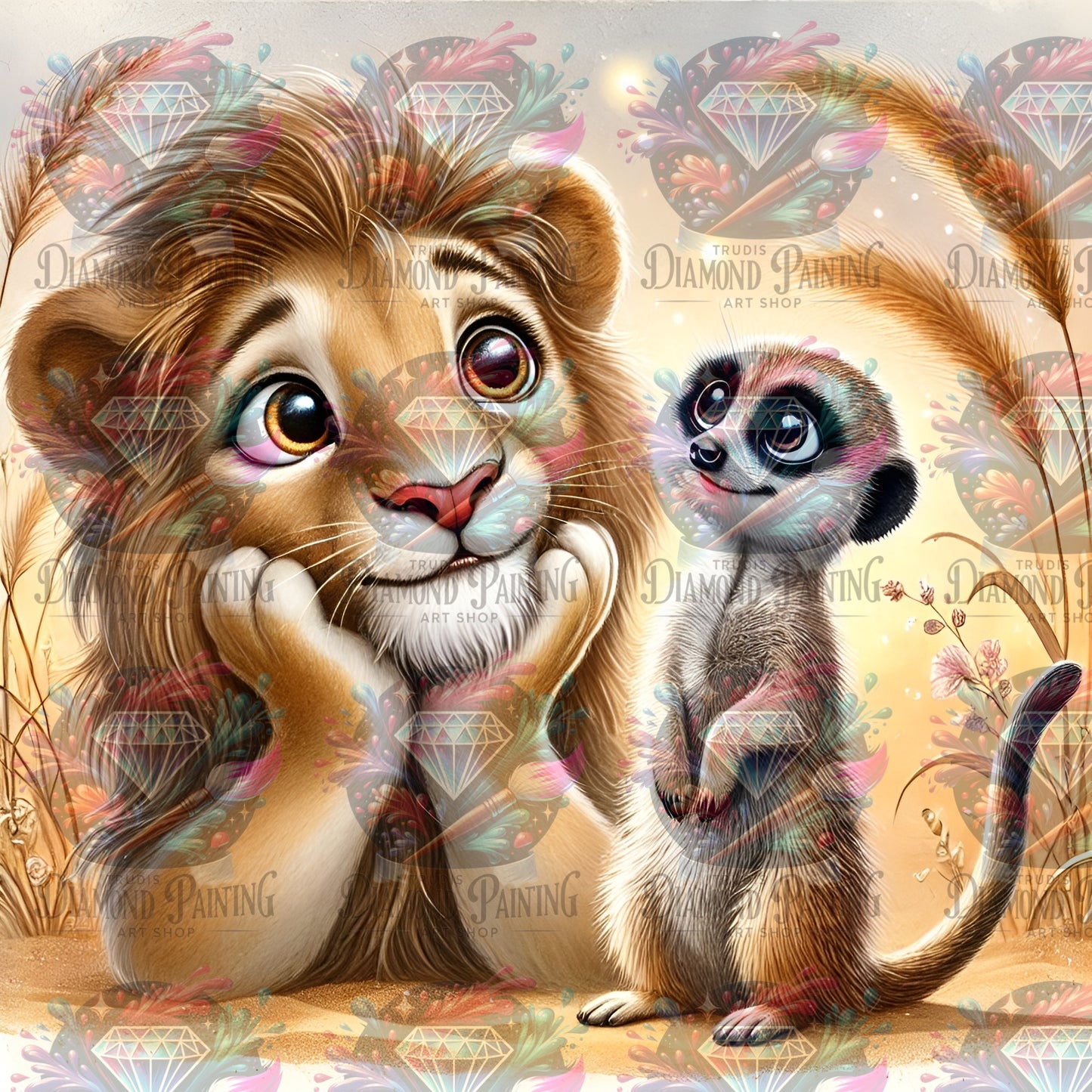 Diamond Painting Savannah Sidekicks ©MoozyJo.ai