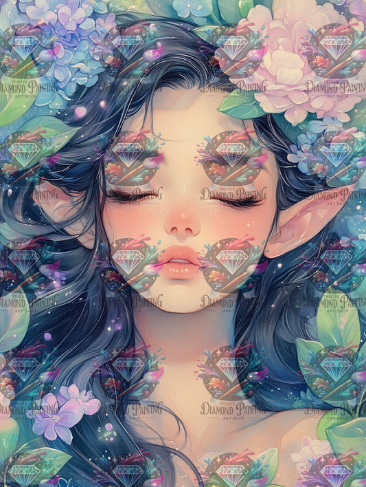 Diamond Painting Schatten im Silberhain von Salzkatze.ai